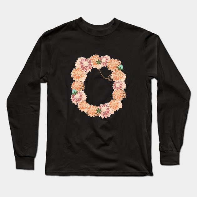 Letter O Floral Long Sleeve T-Shirt by CTstudio